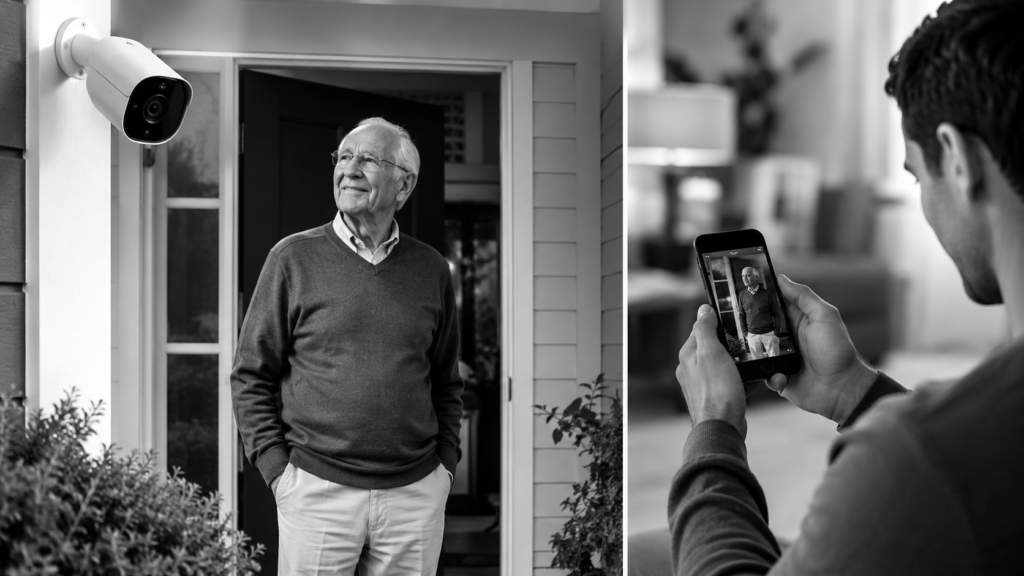Best security camera for elderly parents monitoring home entrance