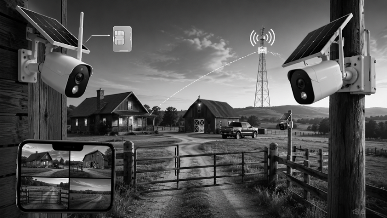 Best cellular security cameras monitoring a remote property using a 4G LTE connection without Wi-Fi