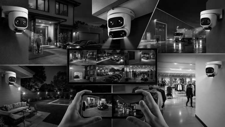 Dual-lens security cameras providing wide-angle surveillance for homes and businesses in 2026