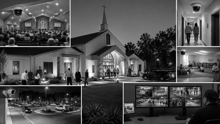 Best security cameras protecting a modern church and parking lot