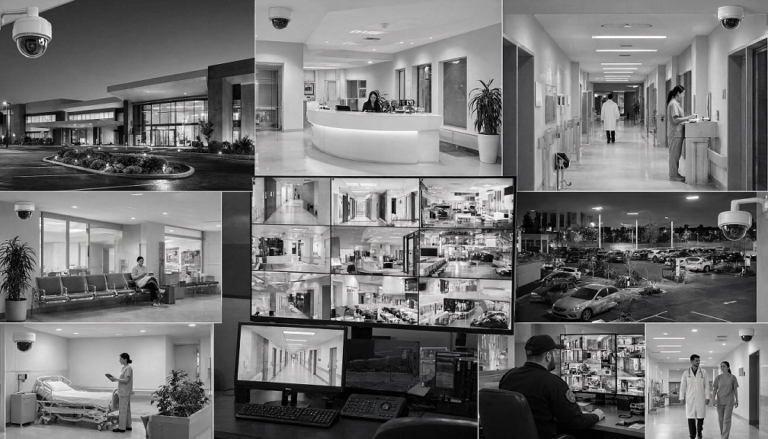 Best security cameras protecting a modern healthcare clinic with professional surveillance