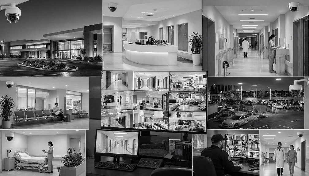 Best security cameras protecting a modern healthcare clinic with professional surveillance