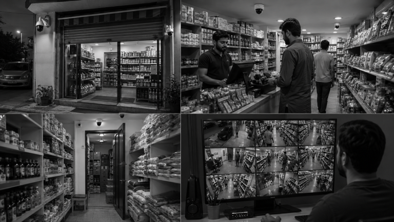 Best security cameras protecting a modern small retail shop and checkout counter