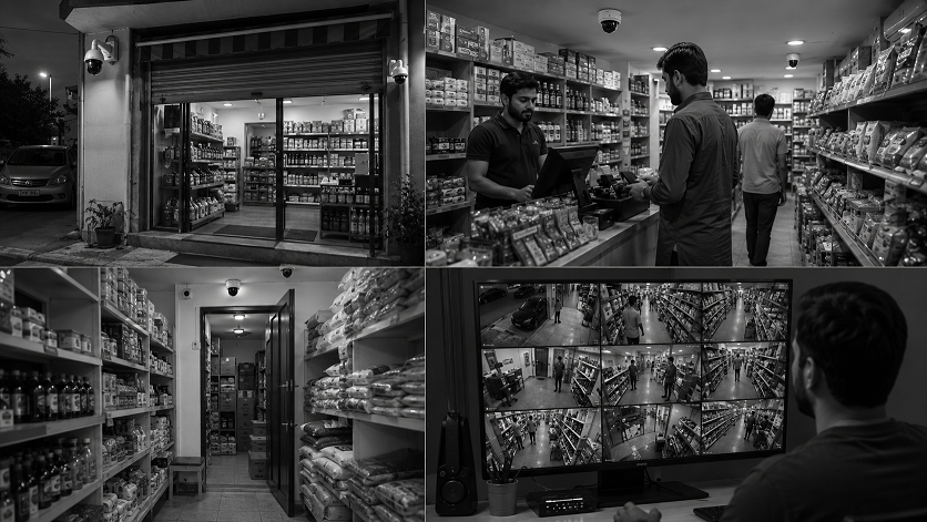 Best security cameras protecting a modern small retail shop and checkout counter