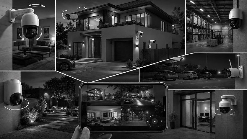 360-degree security cameras providing panoramic home and business surveillance in 2026