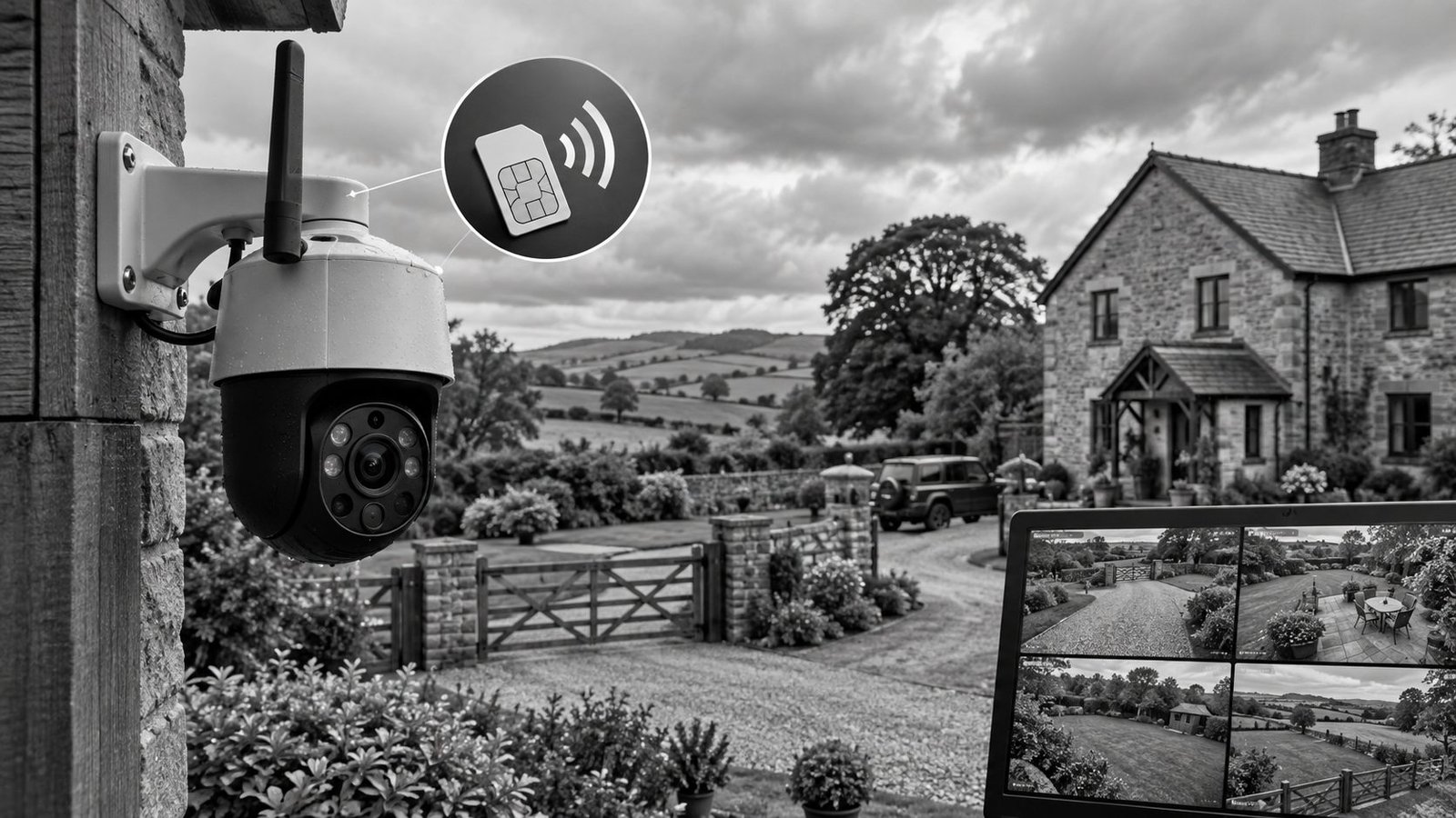 4G SIM card security camera UK