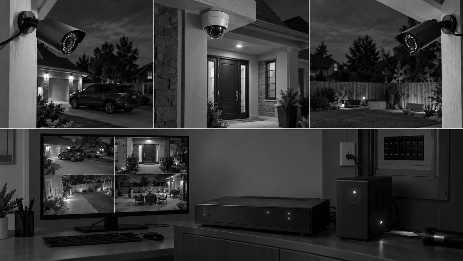 CCTV camera with battery backup