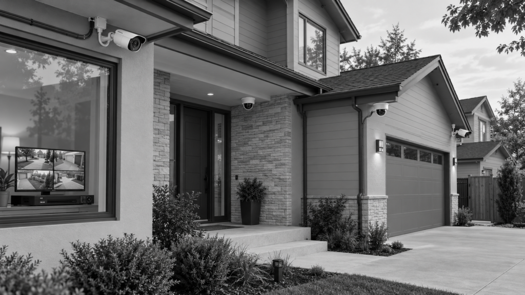 Hardwired home camera system