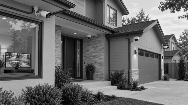 Hardwired home camera system