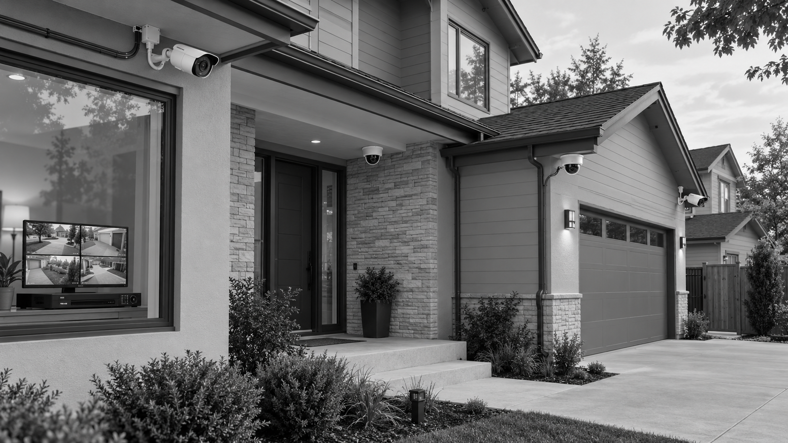 Hardwired home camera system